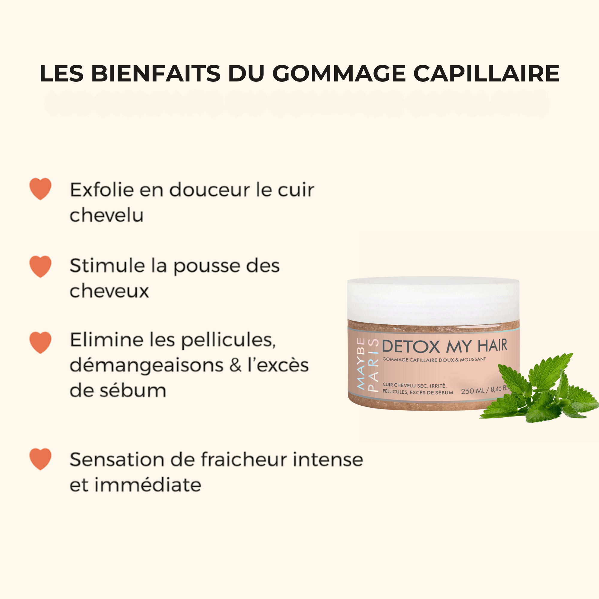 Detox My Hair - Gommage capillaire format voyage