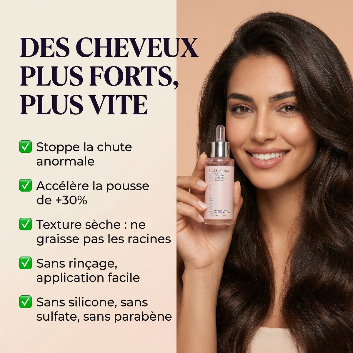 Sérum de Pousse - Efficacité prouvée cliniquement