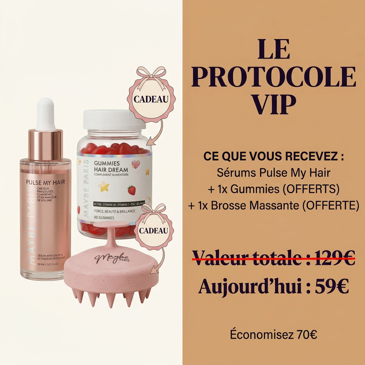 Sérum de Pousse - Efficacité prouvée cliniquement