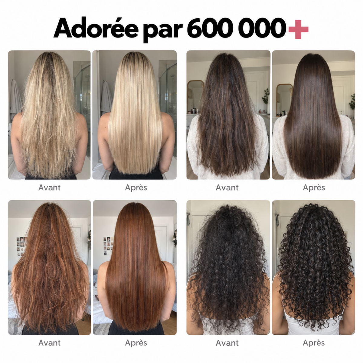 Soin Love — adorée par 600 000+ clientes, avant / après