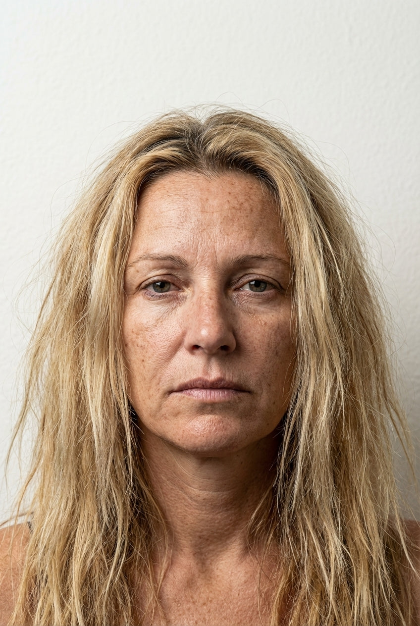 Cheveux secs abîmés par le soleil