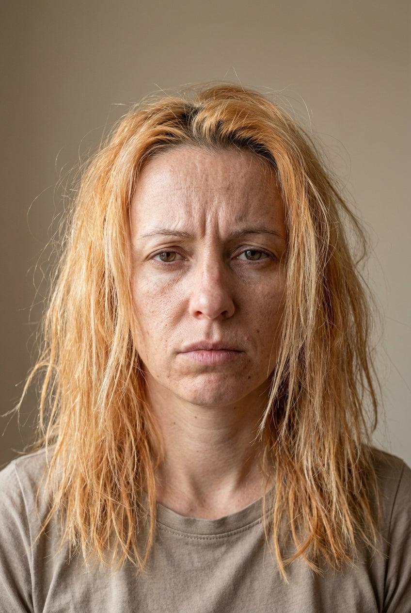 Cheveux sévèrement abîmés