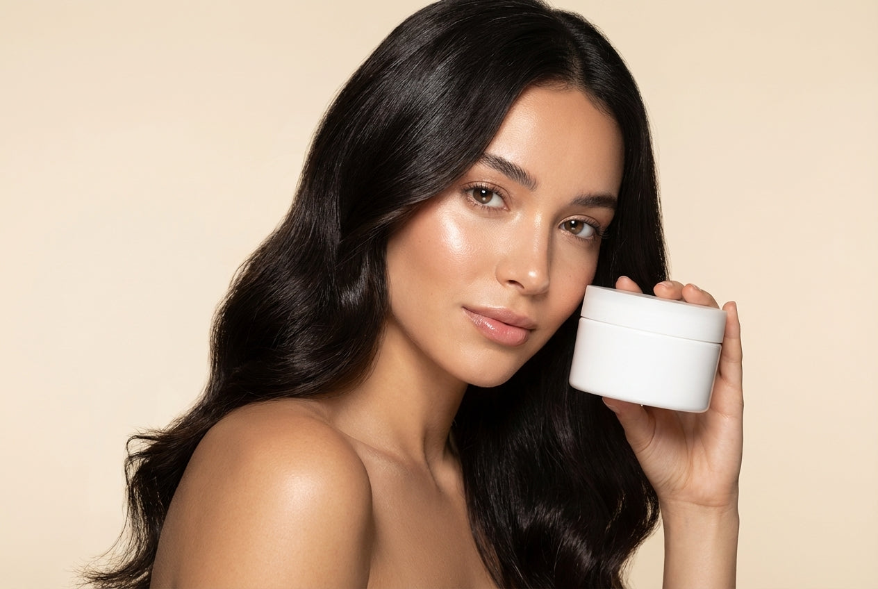 Cheveux brillants et soin capillaire luxe